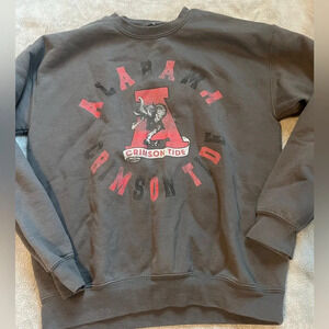 Game day Couture x Social House Alabama Crimson tide logo crewneck charcoal gray